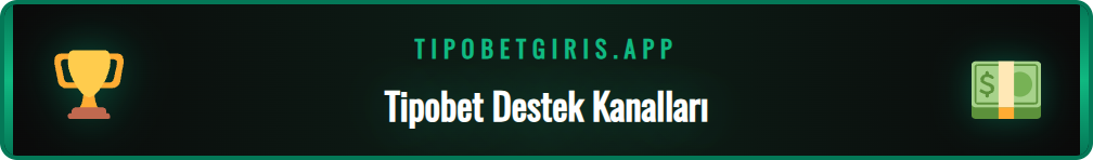 Tipobet destek hizmetlerinin temel özelliklerini gösteren şema.