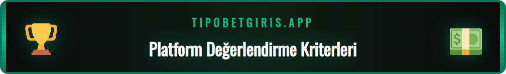 Tipo Bet güncel giriş seçeneklerini değerlendirme grafiği.