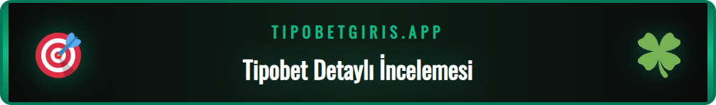 Tipobet platformunun spor bahisleri ve casino oyunları ekranı.