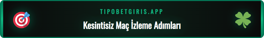 Bir kullanıcının Tipobet Canlı Maç servisine adım adım erişim süreci.