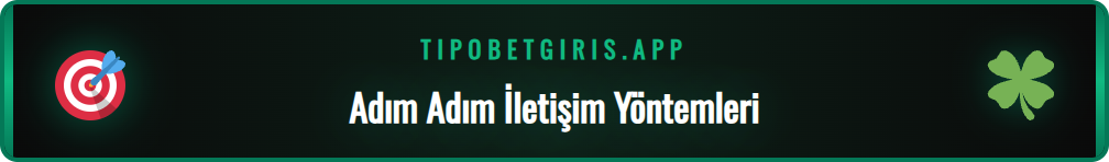 Tipobet canlı destek hattına adım adım nasıl bağlanılacağını gösteren ekran.