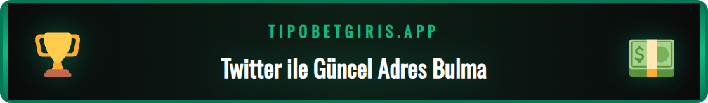 Tipobet güncel giriş Twitter linkini gösteren bir akıllı telefon ekranı