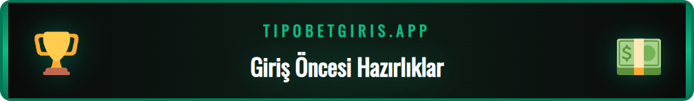 Tipobet güncel giriş adresi için tarayıcıda arama yapma.