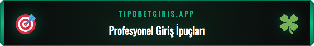Tipobet mobil giriş arayüzü ve gelişmiş erişim seçenek.