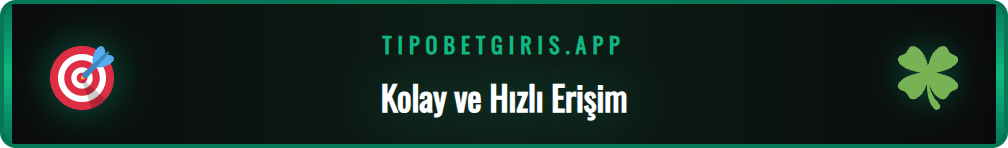 Tipobet yeni giriş güncel adresi üzerinden siteye güvenli erişim.