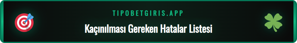 Tipobet üyelik sırasında dikkat edilmesi gereken önemli noktalar.