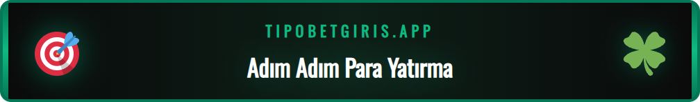 Tipobet hesabına Papara ile para yatırma adımlarını gösteren arayüz.