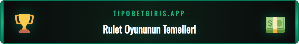 Tipobet canlı rulet masasının genel görünümü ve bahis alanı.