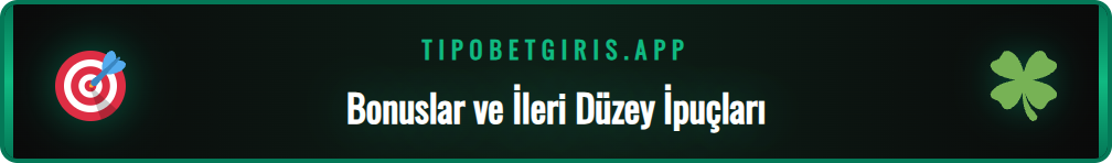 Tipobet deneme bonusu ve diğer promosyonları etkinleştirme adımları.