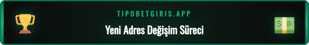 Tipobet yeni adres değişiminin nedenlerini gösteren infografik.