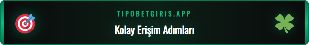 Tipobet güncel site adresine mobil cihazdan erişim adımları.